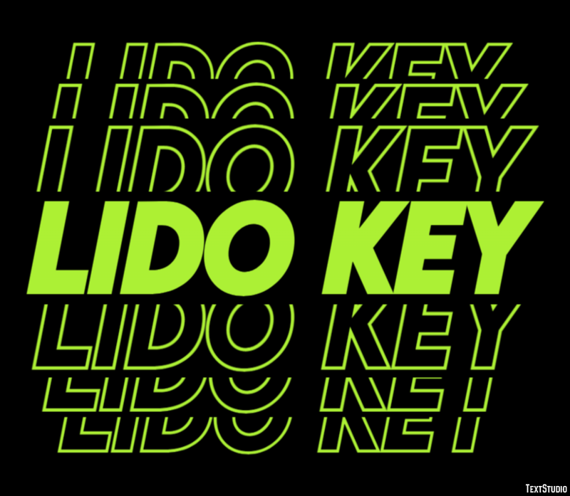 Lido Key Efekt tekstowy