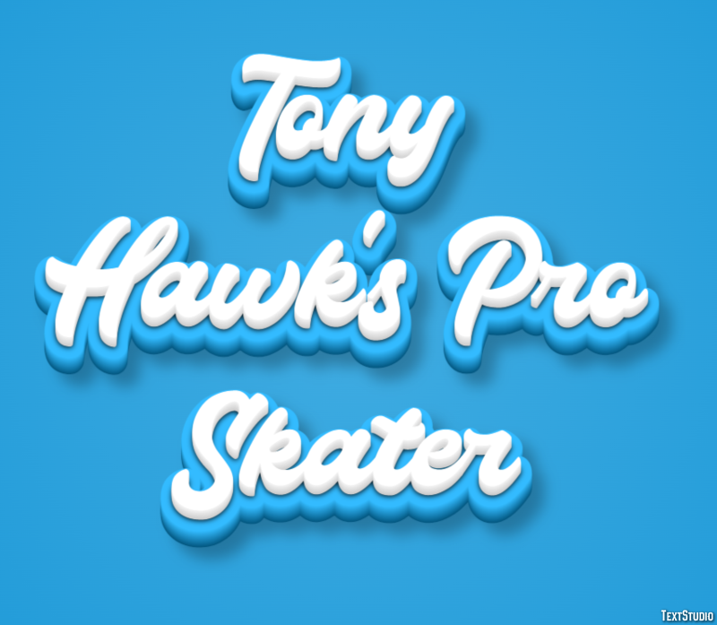 Tony Hawk's Pro Skater Effetto testo