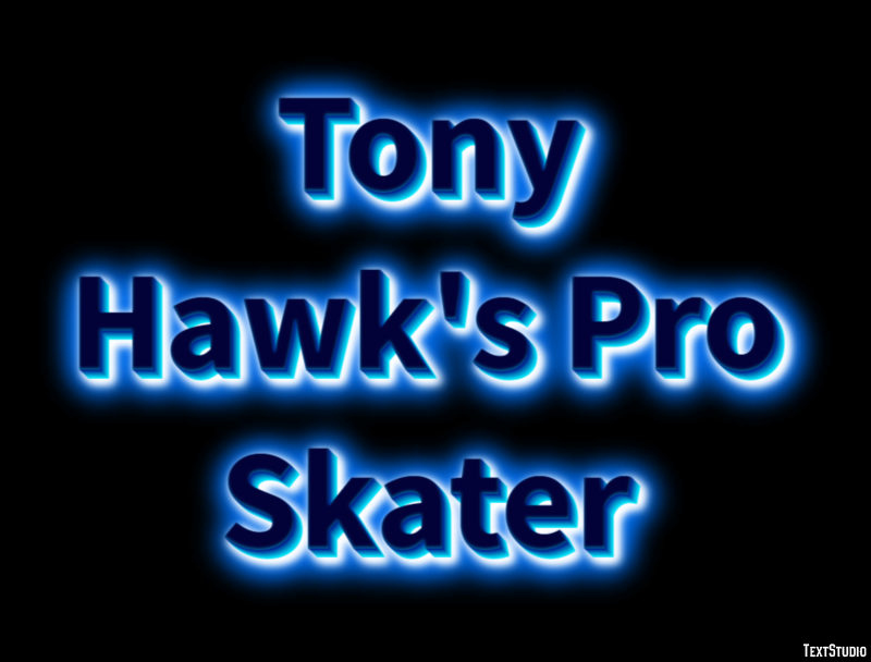 Tony Hawk's Pro Skater Effetto testo