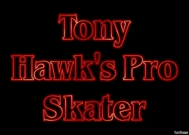 Tony Hawk's Pro Skater Effetto testo