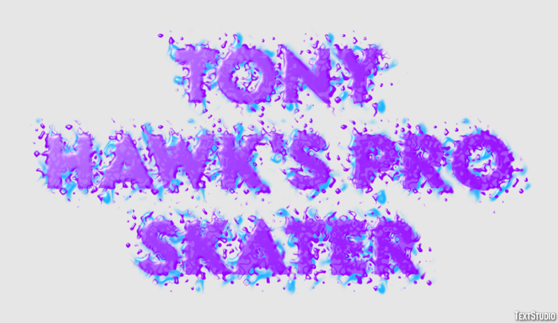 Tony Hawk's Pro Skater Effetto testo