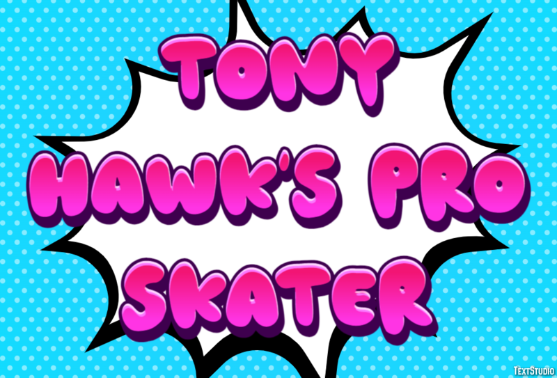 Tony Hawk's Pro Skater Effetto testo