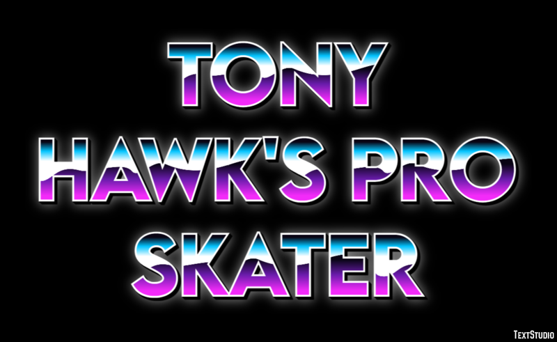 Tony Hawk's Pro Skater Effetto testo