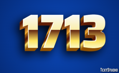 1713 Text Effect