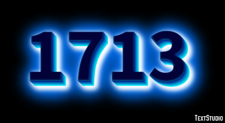 1713 Эффект текста