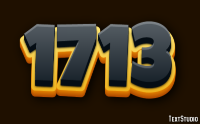 1713 Text Effect