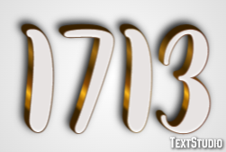 1713 Text Effect