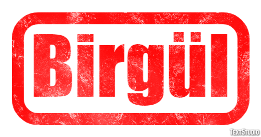 Birgül Texteffekt