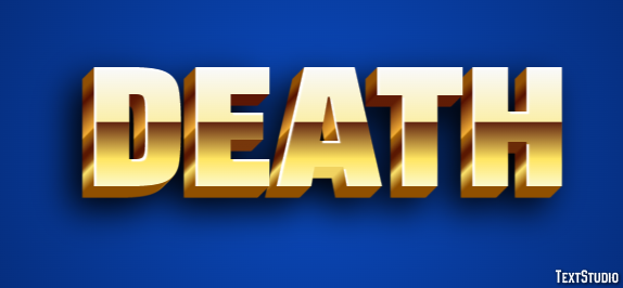 Death Text Effect