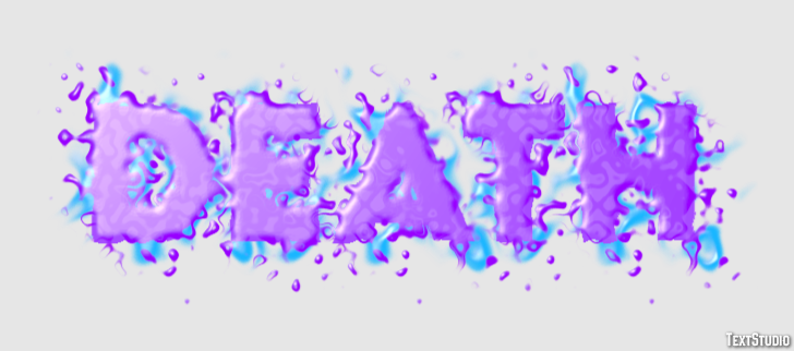 Death Text Effect