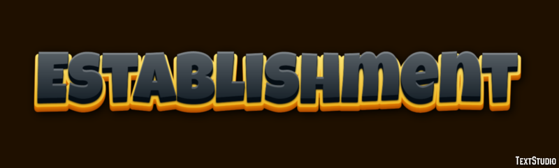 Establishment Text Effect