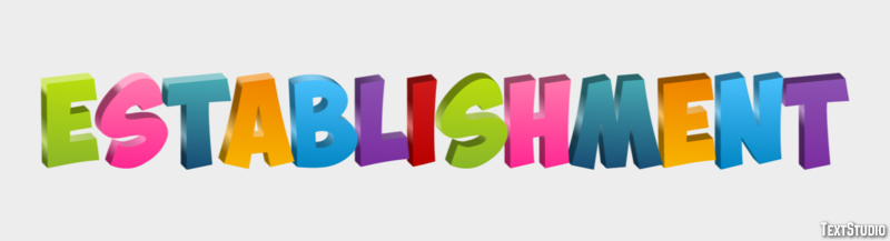 Establishment Text Effect