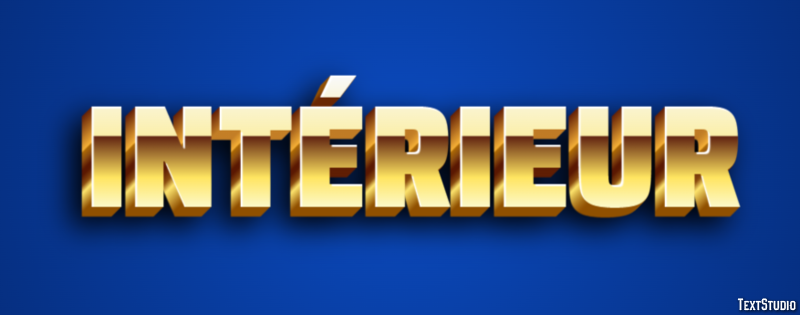 Intérieur Effet de texte
