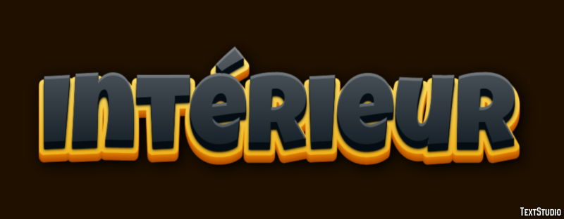 Intérieur Effet de texte