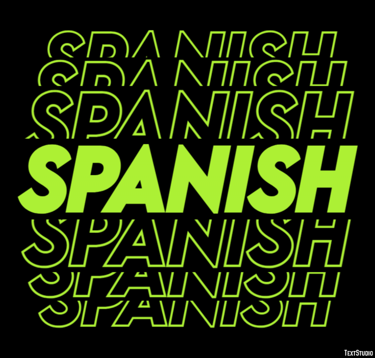 Spanish Efekt tekstowy