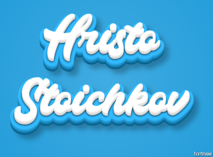 Hristo Stoichkov Efecto de texto