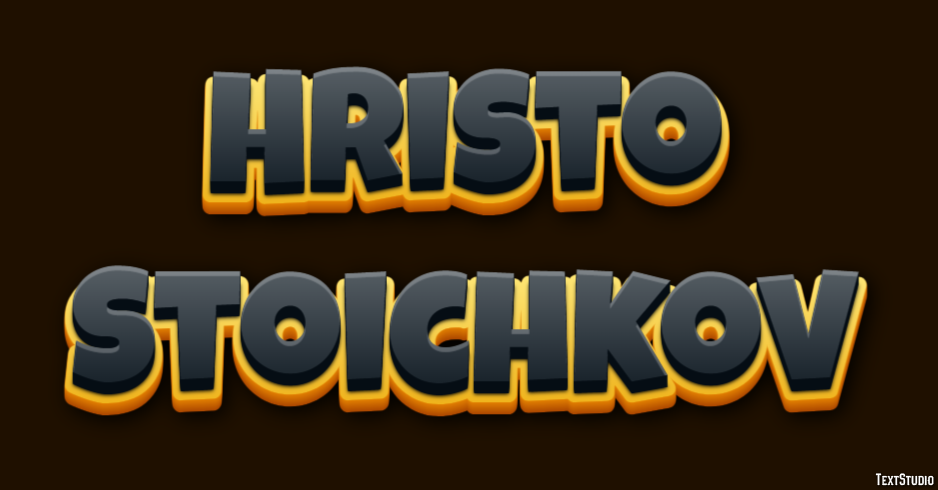 Hristo Stoichkov Efecto de texto