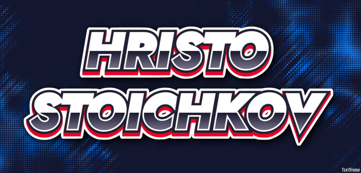 Hristo Stoichkov Efecto de texto