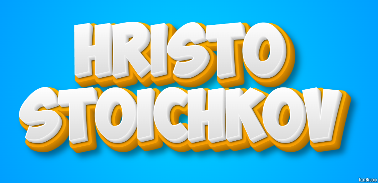 Hristo Stoichkov Efecto de texto