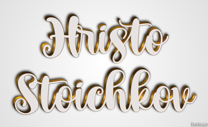 Hristo Stoichkov Efecto de texto