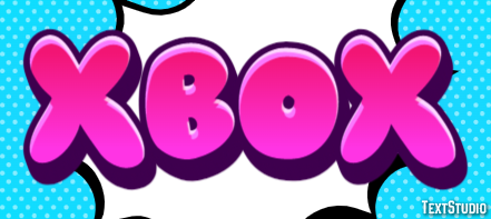 Xbox Text effect