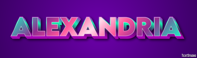 Alexandria Texteffekt