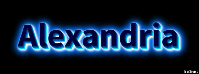 Alexandria Effetto testo