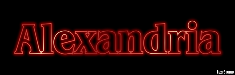 Alexandria Tekst Effect