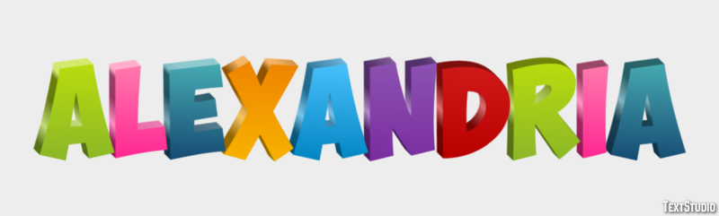 Alexandria Tekst Effect