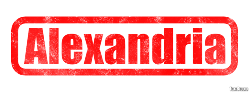 Alexandria Effetto testo