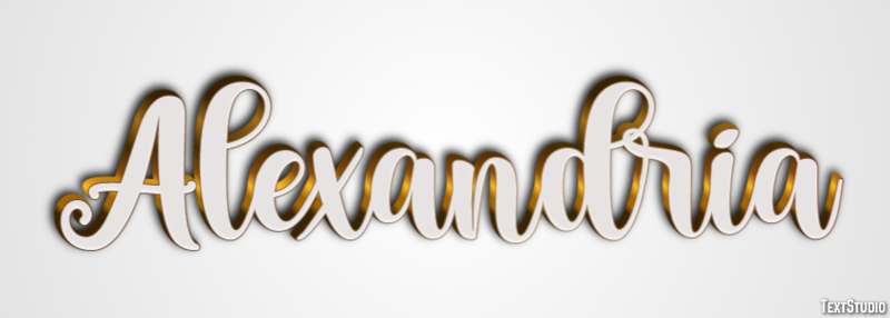 Alexandria Efeito de texto