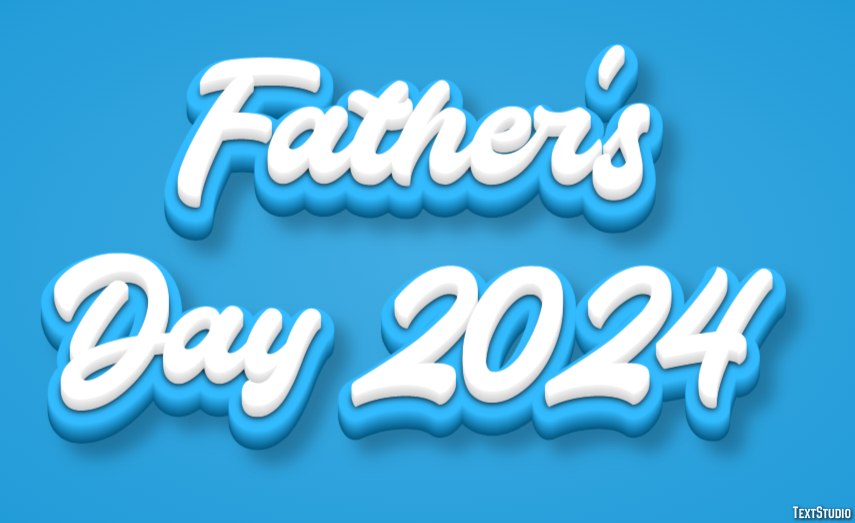 Father's Day 2024 Efekt tekstowy