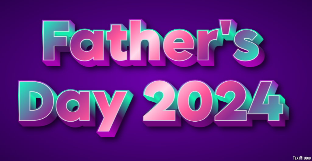 Father's Day 2024 Efekt tekstowy