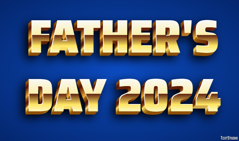 Father's Day 2024 Efekt tekstowy