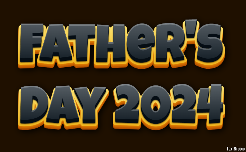 Father's Day 2024 Efekt tekstowy