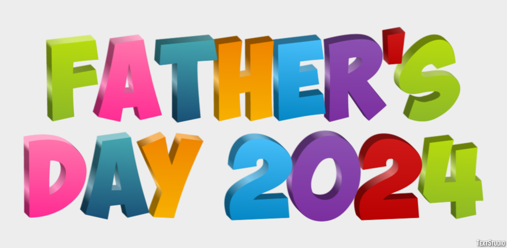 Father's Day 2024 Efekt tekstowy