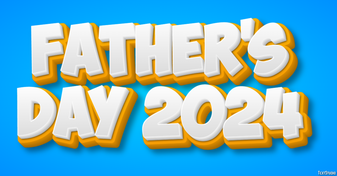 Father's Day 2024 Efekt tekstowy