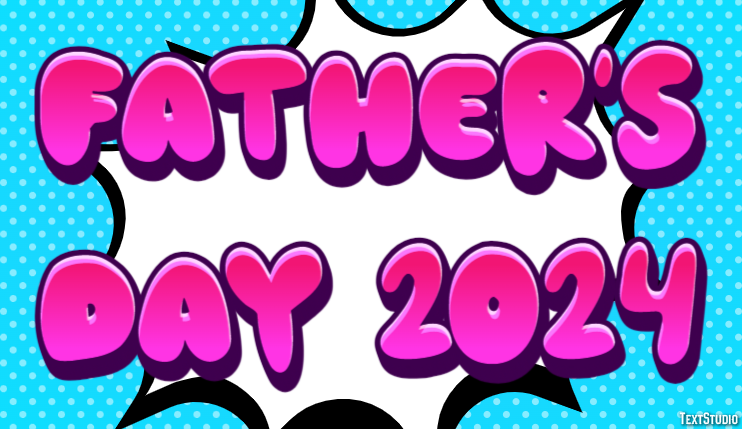 Father's Day 2024 Efekt tekstowy