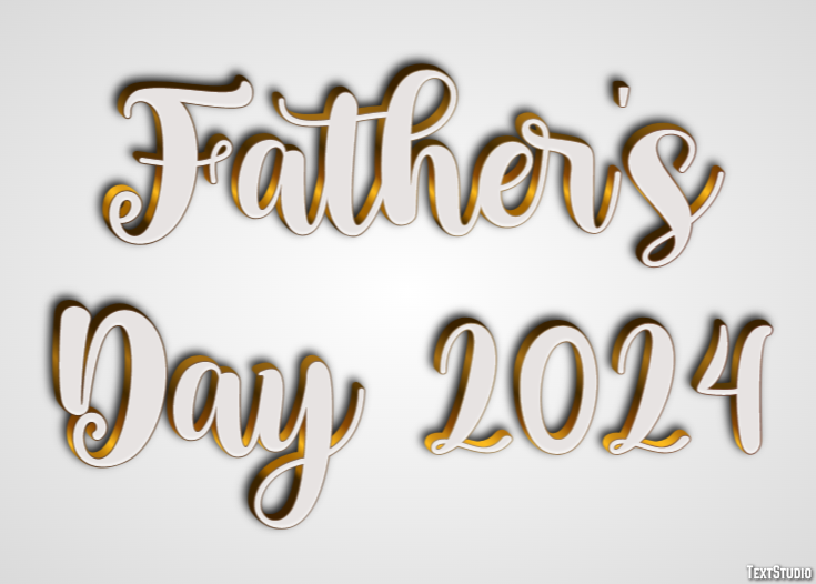 Father's Day 2024 Efekt tekstowy