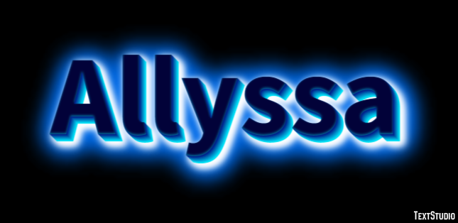 Allyssa Text Effect