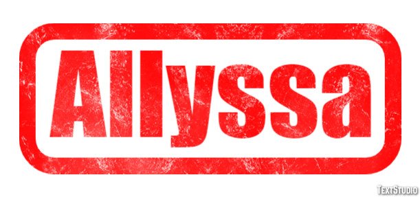 Allyssa Text Effect