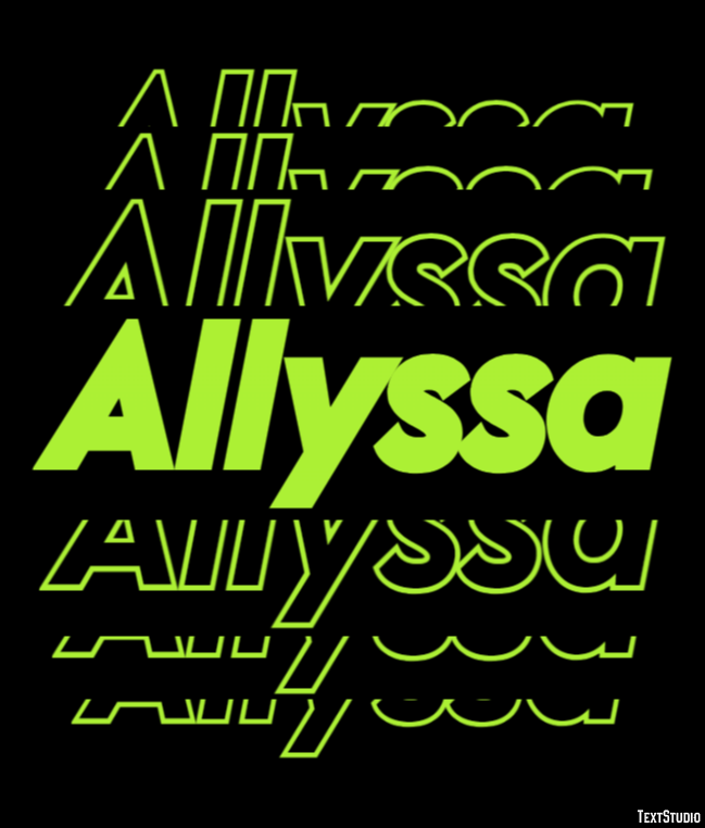 Allyssa Text Effect