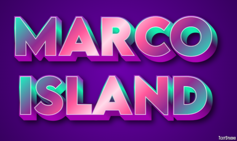 Marco Island Efekt tekstowy