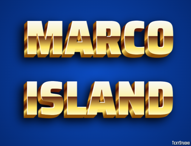 Marco Island Эффект текста