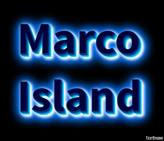 Marco Island Efekt tekstowy