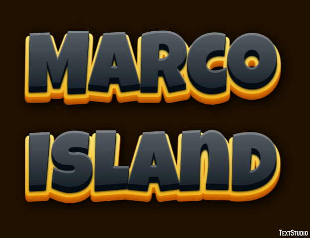 Marco Island Эффект текста