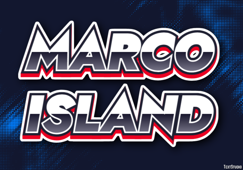 Marco Island Efeito de texto