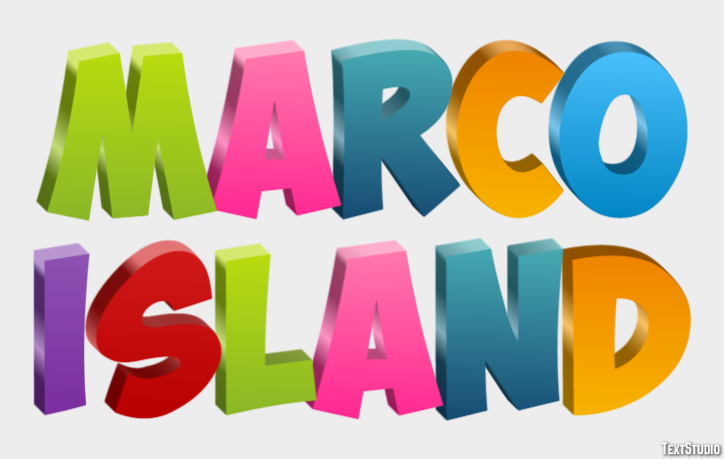 Marco Island Efekt tekstowy