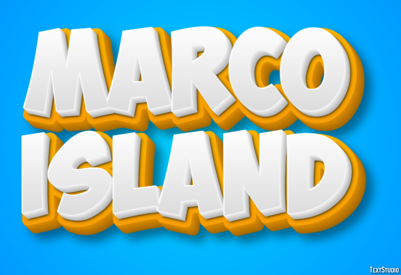 Marco Island Efekt tekstowy