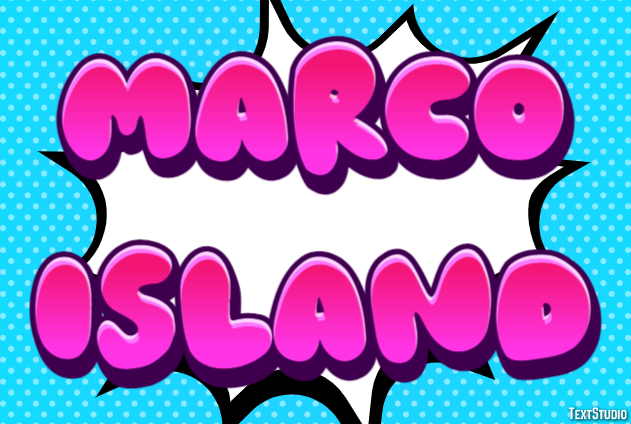 Marco Island Efekt tekstowy